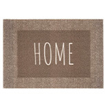 Hamat Mondial 555 Home Brown 40 x 60 cm | Schoonloopmat met tekst