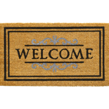 Hamat Ruco Classic Welcome 40 x 70 cm | Naturel kokosmat met tekst
