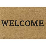 Hamat Ruco Embossed Rubber 147 Welcome 40 x 60 cm | Kokosmat met tekst