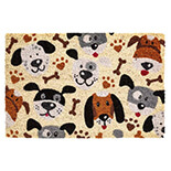Hamat Ruco Print Dogs 40 x 60 cm | Kokosmat met honden