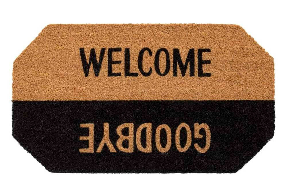 Slim Toegangsprijs opzettelijk Hamat Ruco Shape Welcome Goodbye 40 x 70 cm | Kokosmat met tekst