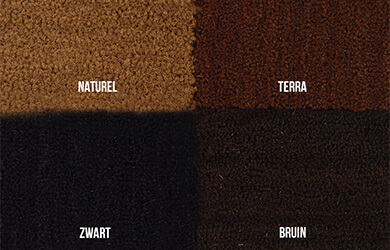 Kokosmat tinten bruin