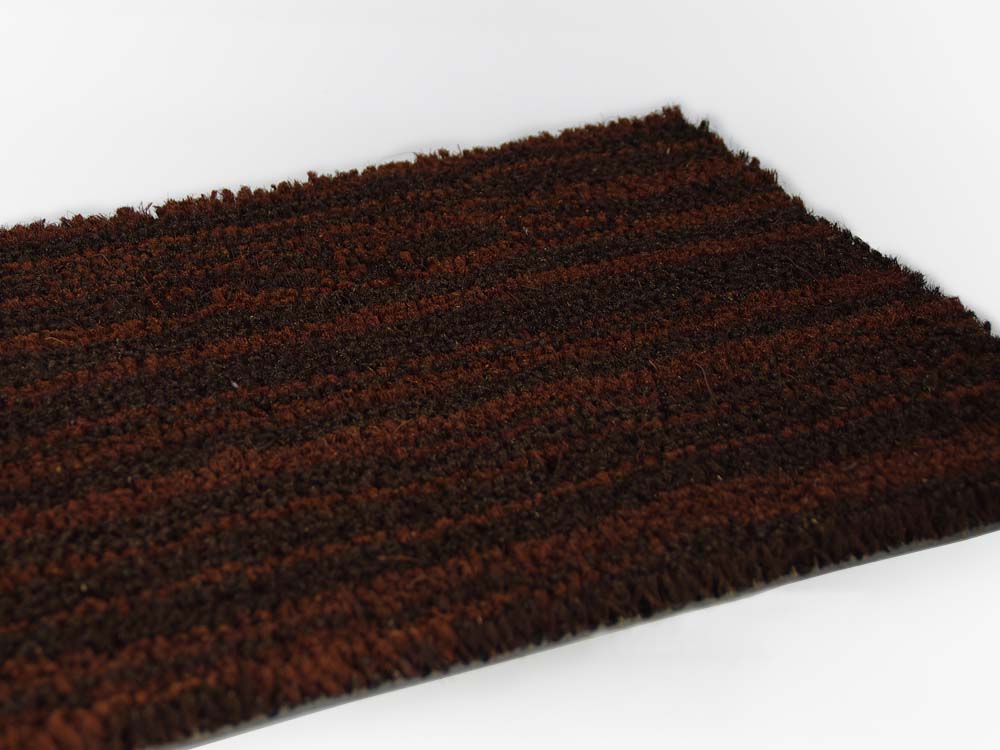 Kokosmat Bruin-Terra (Design) 60 x 80 cm - Slijtvast & Geïmpregneerd - 17 mm dik