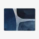 Mótif Artiste Marine - Blauwe wasbare deurmat met abstract patroon