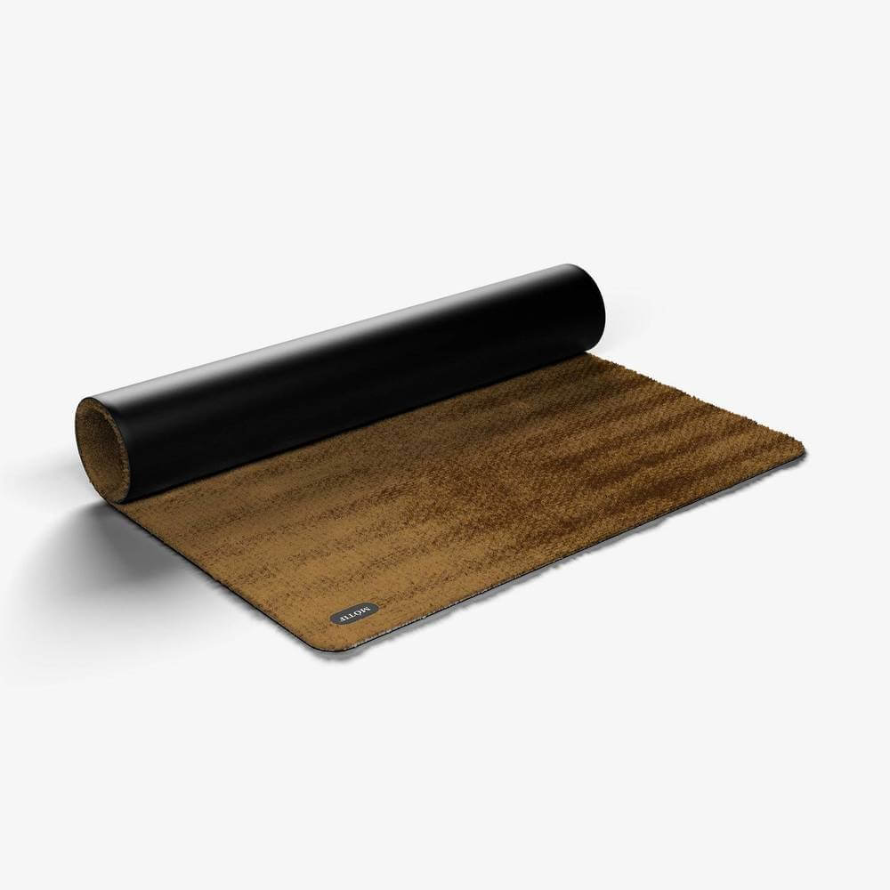 Matterly Barreaux Naturel - Beige wasbare deurmat met streep patroon